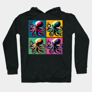 Pop Octopi Sponge Art - Cool Underwater Hoodie